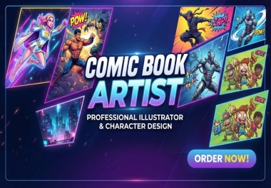 I will adapt your story into a professional comic book and cartoon art