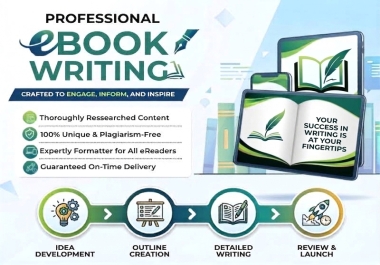 I will write,  format,  and design professional Ebooks for any niche
