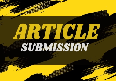I Will Provide 25 Article Submission With High DA