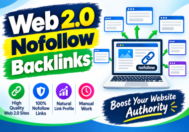 Provide 50 WEB2.0 Nofollow Backlinks
