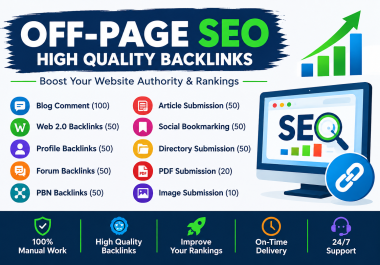Powerful Off-Page SEO & Diverse Backlink Building Package