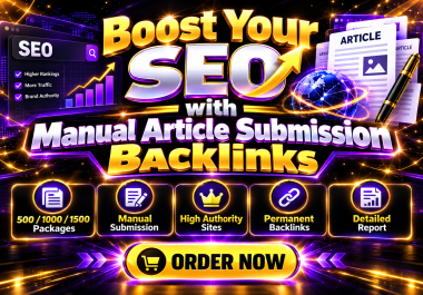 Boost Your SEO with Manual Article Submission Backlinks