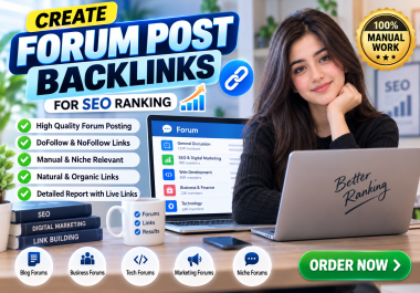 create forum post backlinks for SEO ranking