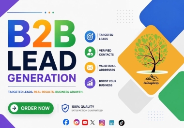 I Will Do Targeted B2B Lead Generation and Build a High Quality Business Leads List