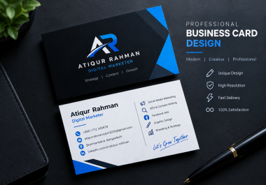 I will design a creative business card