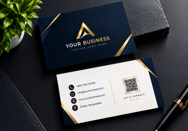 I will create a modern and professional business card that makes your brand stand out