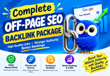 Complete off-page SEO Backlink Package - Link Building - Dofollow Backlinks