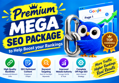 Premium All-in-One Mega SEO Package &mdash Complete Off-Page SEO Solution