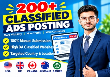 I will do 60 classified ad posting to high quality websites