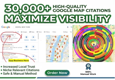 I Will Create 30000 High Quality Qoogle Map Citations for Local SEO