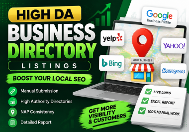 I Will Create High DA Business Directory Listings For Local SEO