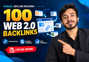 I Will Build 100 Manual Web 2.0 Contextual Backlinks With Unique Content