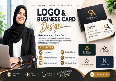 I Will Design a Professional Business Card and Logo for Your Brand