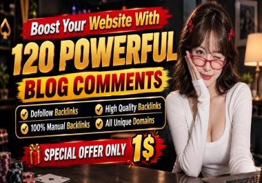 I Will Provide 120 Powerful Blog Comment Backlinks for Your Website SEO