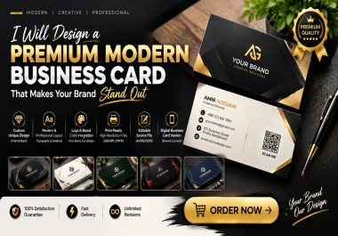 I Will Design a Premium Modern Business Card That Makes Your Brand Stand Out
