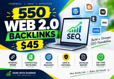 I Will Build 550 High Quality Manual Web 2.0 Contextual Backlinks