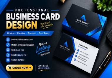 I Will Create a Modern and Professional Business Card Design