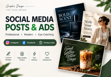 I Will Create Professional Social Media Posts & Ad Creatives for Your Brand