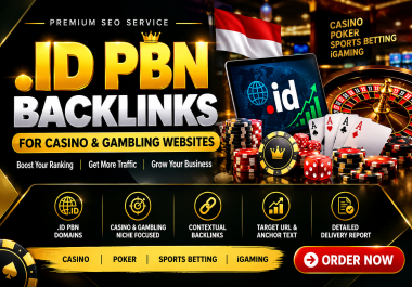 I Will Provide. ID PBN Backlinks for Casino,  Gambling and iGaming SEO