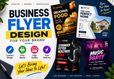 I will design a modern business flyer for your brand