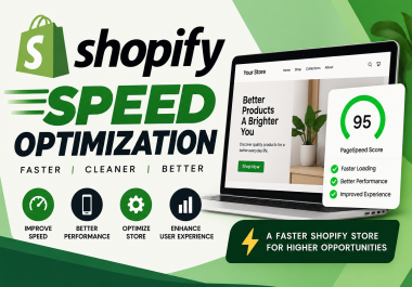 I will optimize your Shopify store speed and performance