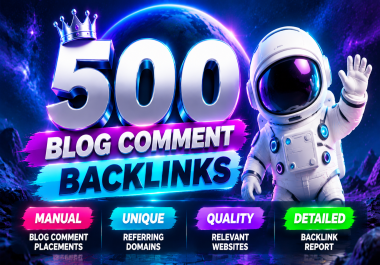 500 Premium Blog Comment Backlinks On Trusted Websites For Strong SEO Presence