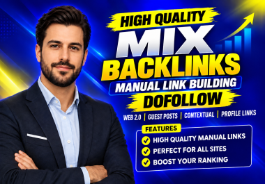 High Quality Mix Backlinks Web 2.0,  Guest Posts,  Contextual & Authority Links