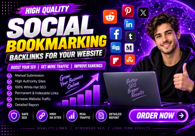 I Will Power Up Your SEO with Manual High Authority Social Bookmarking Backlinks