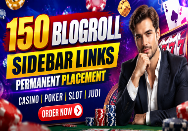 150 Premium Blogroll Sidebar Links Permanent Placement On Quality Websites