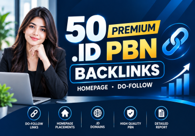 50 Premium. id PBN Service homepage Backlink
