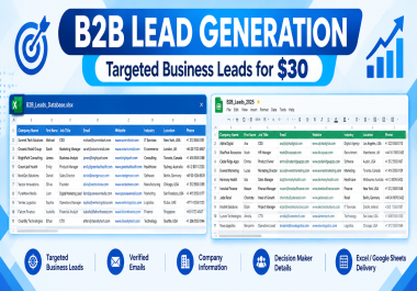 I Will Create a Targeted B2B Lead List for Your Business Growth