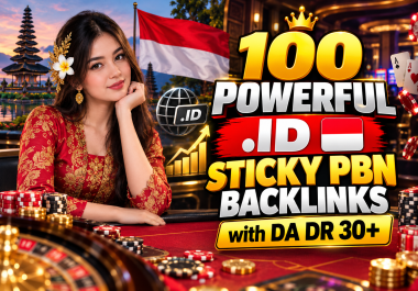 100 Powerful. ID Sticky PBN Backlinks with DA DR 30+