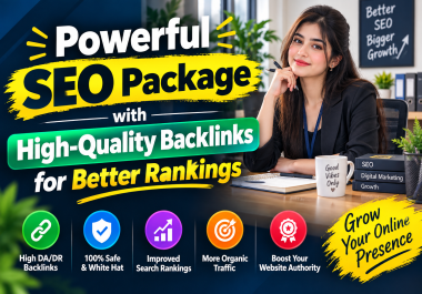Powerful SEO Package with High-Quality Backlinks for Better Rankings