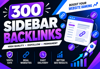 I Will Build 300 Premium Quality Sidebar Blogroll PBN Backlinks for Your Website