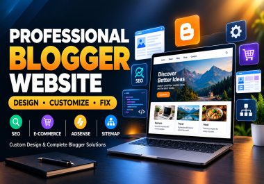 I will design blogger template and customize blogspot website