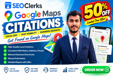 Google Maps Citations & Local SEO Backlinks - 50 OFF
