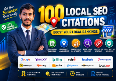 I will build 100 high quality local SEO citations to boost rankings
