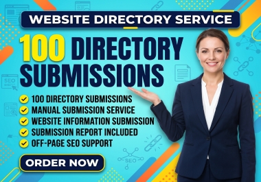 I will manually submit your website to 100 directories for SEO