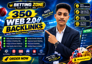I will create 350 Web 2.0 backlinks with manual link building also details report.