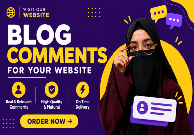 I will build 100 manual blog comment backlinks for your website