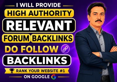 10 niche relevant dofollow forum backlinks