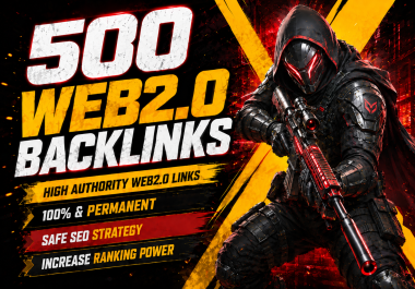 500 High Quality Web2.0 Backlinks for SEO Ranking
