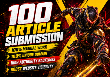 100 Ultimate Article Submission Backlinks with High Authority
