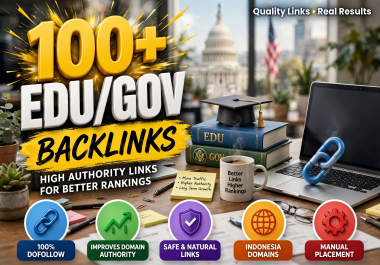 100+ EDU GOV Backlinks High Authority. EDU &amp. GOV Links Manual SEO Link Building
