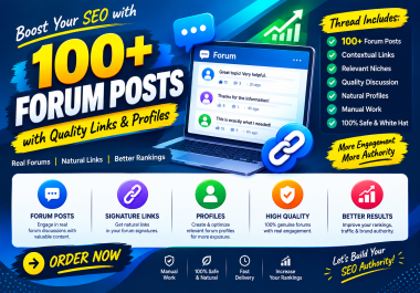 100+ High-Quality Forum Backlinks to Boost Your SEO & Website Authority