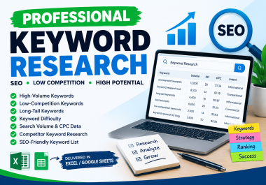 I will do low competitive keyword research for your blog