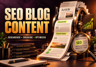 I will craft engaging SEO blog content around your target keywords