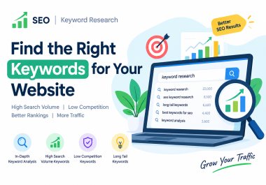 I will do professional SEO keyword research with high search volume and low competition keywords
