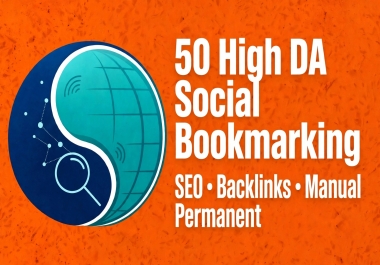 I will create 50 High DA Social Bookmarking Backlinks manually