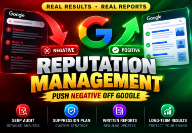 ORM Service - Push Down Negative Search Results Fast with Online Reputation